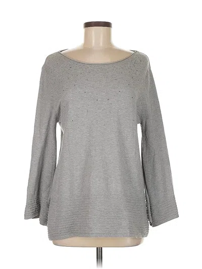 Pre-owned Vila Milano Pullover Sweater In Gray