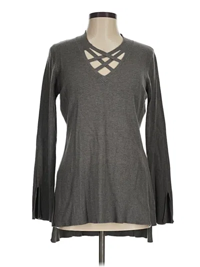 Pre-owned Vila Milano Pullover Sweater In Gray