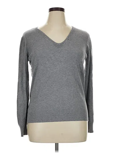 Pre-owned Vila Milano Pullover Sweater In Gray