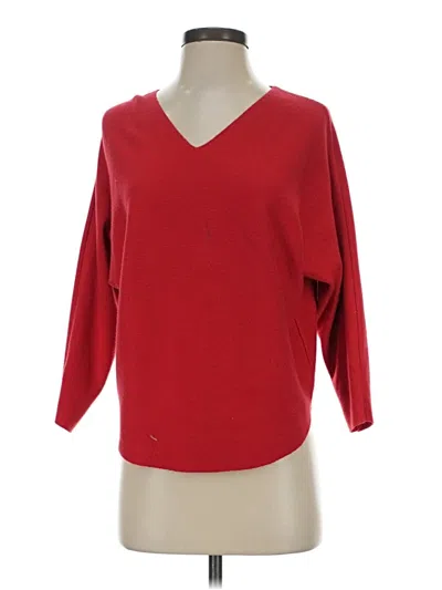 Pre-owned Vila Milano Pullover Sweater In Red