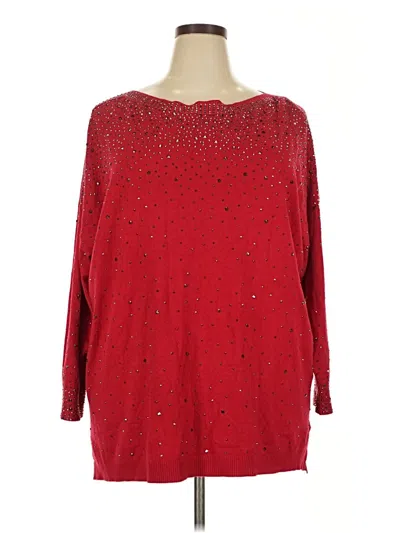 Pre-owned Vila Milano Pullover Sweater In Red
