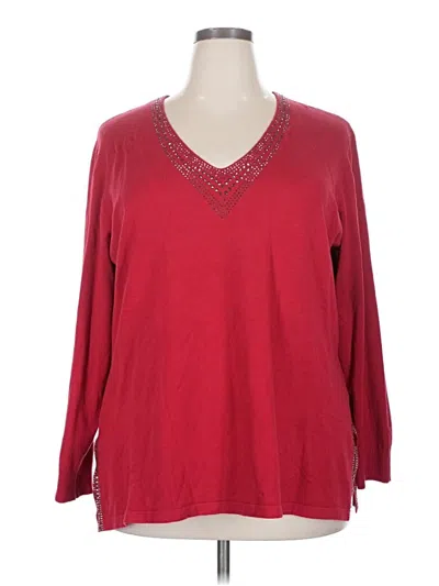 Pre-owned Vila Milano Pullover Sweater In Red
