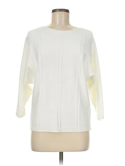 Pre-owned Vila Milano Pullover Sweater In White