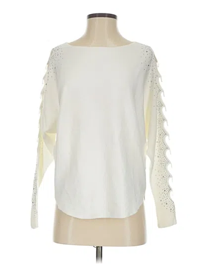 Pre-owned Vila Milano Pullover Sweater In White