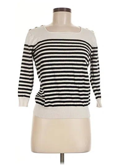 Pre-owned Vila Milano Pullover Sweater In White