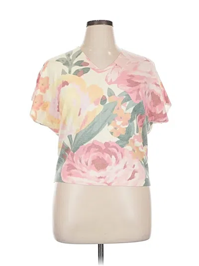 Pre-owned Vila Milano Short Sleeve T-shirt In Pink