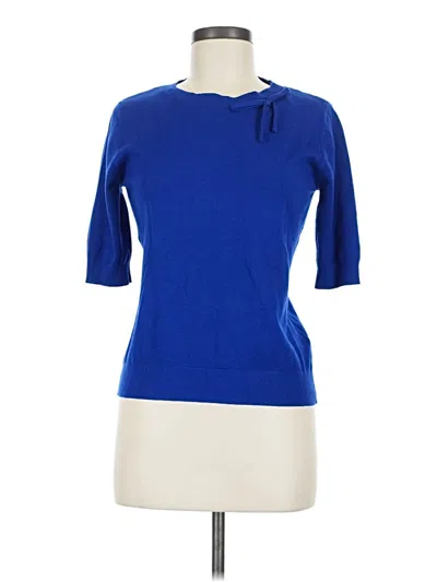 Pre-owned Vila Milano Short Sleeve Turtleneck In Blue