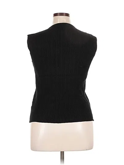 Pre-owned Vila Milano Sleeveless Top Black High Neck Tops