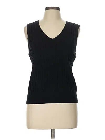 Pre-owned Vila Milano Sweater Vest In Black