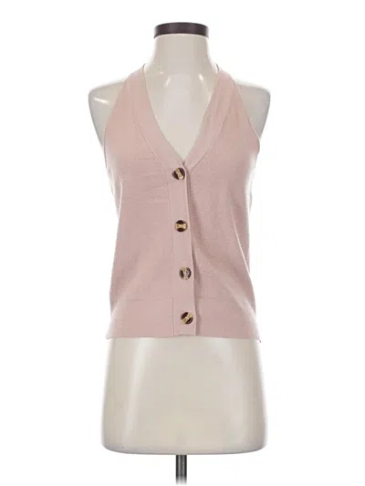 Pre-owned Vila Milano Sweater Vest In Pink