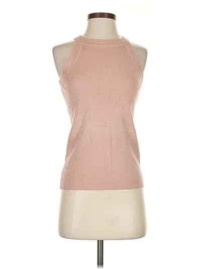 Pre-owned Vila Milano Tank Top Pink Halter Neckline Tops