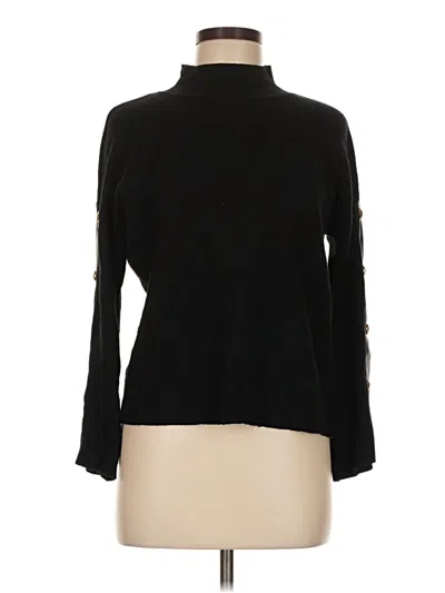 Pre-owned Vila Milano Turtleneck Sweater In Black