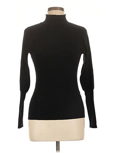 Pre-owned Vila Milano Turtleneck Sweater In Black