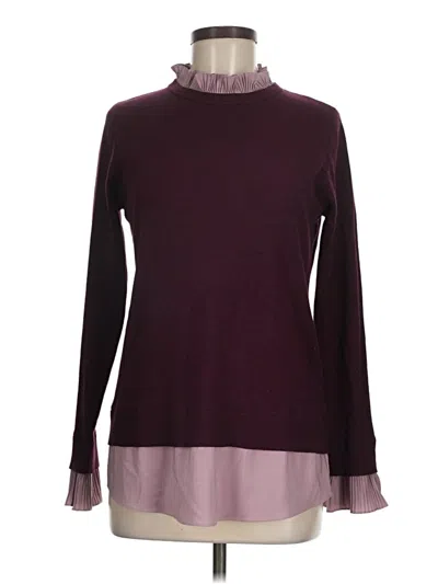 Pre-owned Vila Milano Turtleneck Sweater In Burgundy