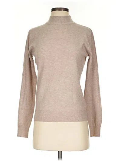 Pre-owned Vila Milano Turtleneck Sweater In Tan