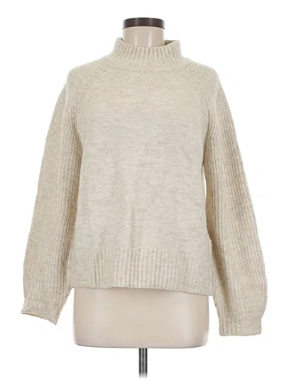 Pre-owned Vila Turtleneck Sweater In Tan