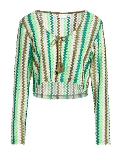 Vila Woman Cardigan Light Green Size L Recycled Polyester
