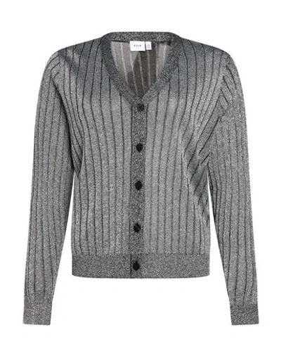 Vila Woman Cardigan Silver Size Xl Viscose, Polyester, Nylon, Metal Fiber