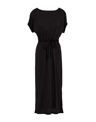 Vila Woman Midi Dress Black Size M Tencel, Polyester