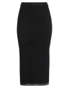 Vila Woman Midi Skirt Black Size L Viscose, Polyester, Nylon