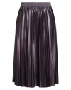 Vila Woman Midi Skirt Plum Size Xl Recycled Polyester, Elastane