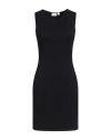 Vila Woman Mini Dress Black Size L Tencel, Recycled Polyester, Elastane