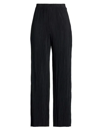 Vila Woman Pants Black Size L Recycled Polyester, Viscose