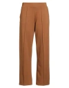 Vila Woman Pants Camel Size M Tencel, Recycled Polyester, Elastane