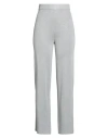 Vila Woman Pants Silver Size L Acrylic, Viscose, Polyester