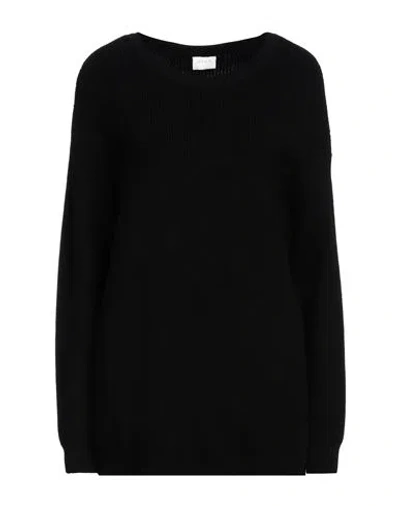 Vila Woman Sweater Black Size M Viscose, Nylon, Polyester