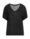 Vila Woman Sweater Black Size M Recycled Polyester, Viscose, Nylon, Polyester