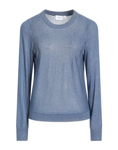 Vila Woman Sweater Light Blue Size M Ecovero Viscose, Polyester, Metallic Fiber