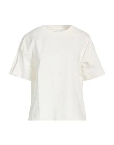 Vila Woman T-shirt White Size L Organic Cotton, Cotton