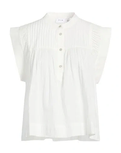 Vila Woman Top White Size 10 Organic Cotton