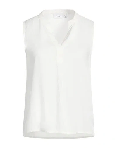 Vila Woman Top White Size 12 Livaeco By Birla Cellulose