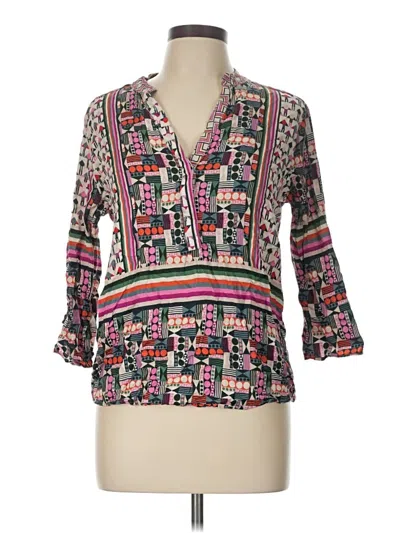 Pre-owned Vilagallo 3/4 Sleeve Blouse In Pink