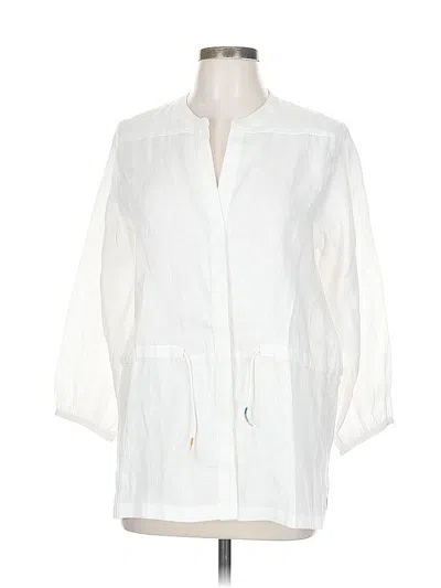 Pre-owned Vilagallo 3/4 Sleeve Button Down Shirt In Ivory