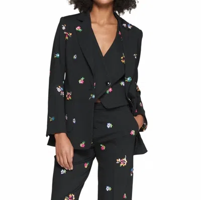 Vilagallo Aberturas Flores Blazer In Black