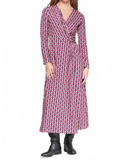 Vilagallo Amelia Dress In Hot Pink