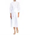 Vilagallo Dress Camisero Lazo In Blanco