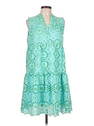 Pre-owned Vilagallo Casual Dress In Teal
