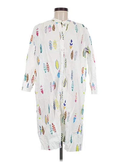 Pre-owned Vilagallo Casual Dress In White