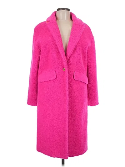 Pre-owned Vilagallo Coat In Pink