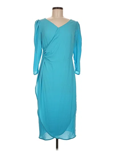 Pre-owned Vilagallo Cocktail Dress In Blue