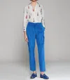 Vilagallo Corduroy Trouser In Blue In Blue