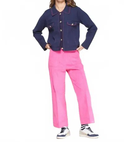 Vilagallo Dorin Trouser In Verde In Pink