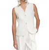Vilagallo Eleanor Vest In Blanco