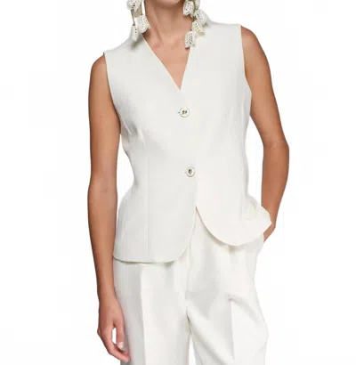 Vilagallo Eleanor Vest In Blanco