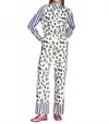 Vilagallo Elena Leopard Pants In White In Multi