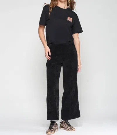 Vilagallo Embroidery T-shirt In Black In Multi